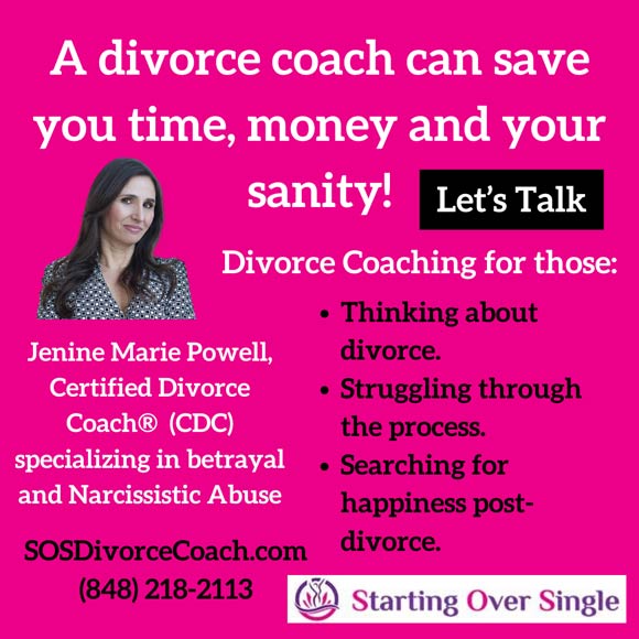 Jenine Marie Powell, Divorce Coach specializing in betrayal and narcissistic abuse