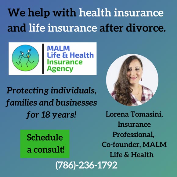 We help with health insurance and life insurance after divorce.